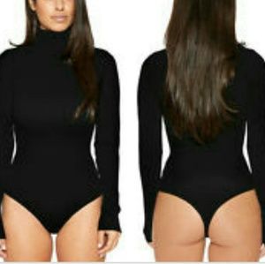 Body Suit Black Thong One Piece